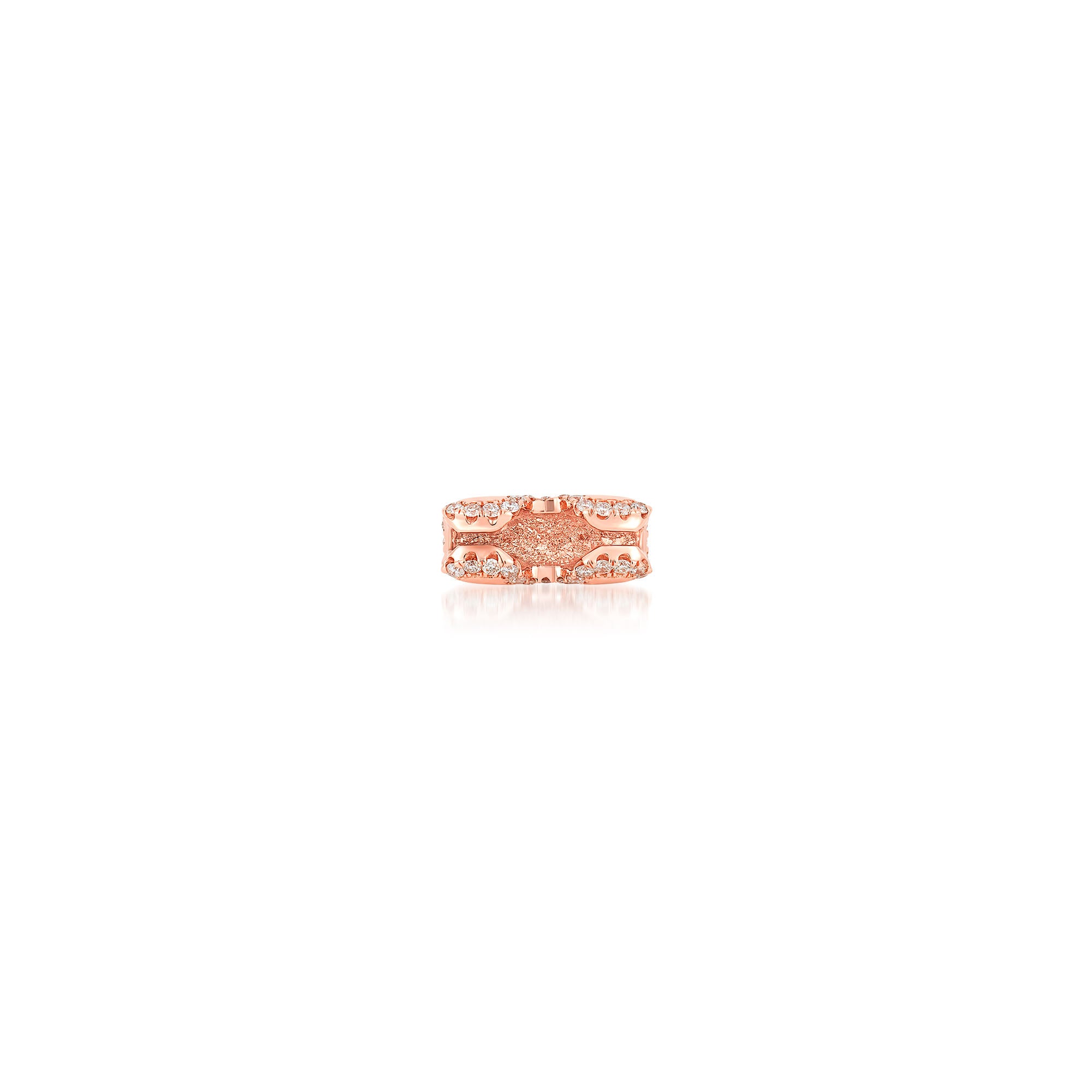 Diamond Border Bean 3mm Clasp