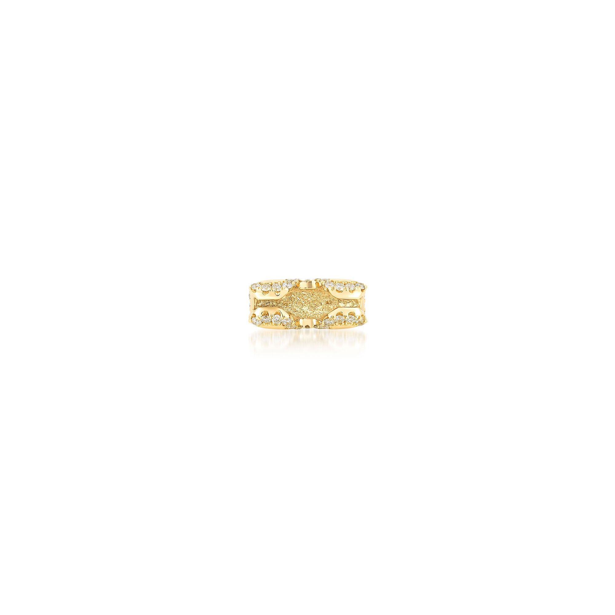 Diamond Border Bean 3mm Clasp