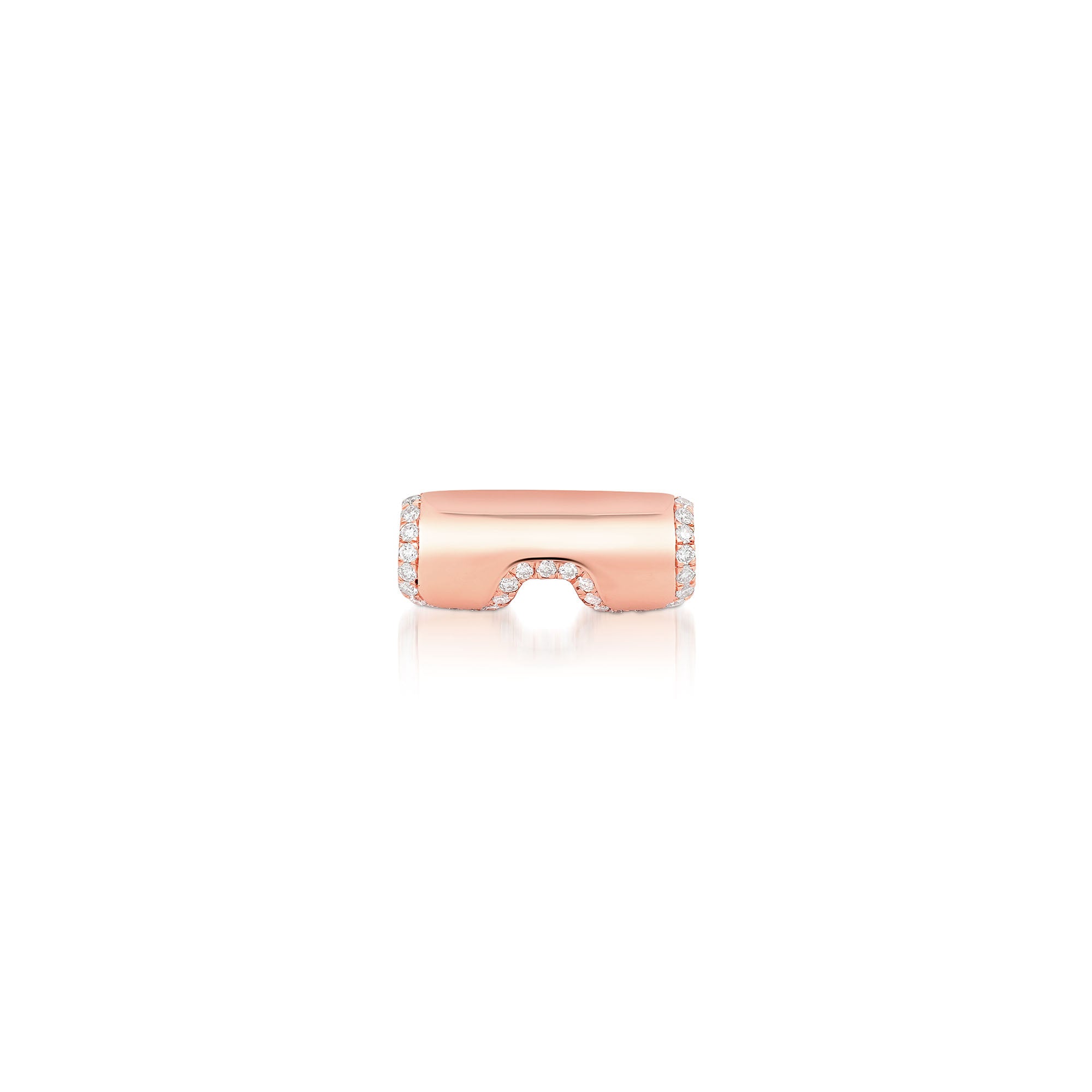 Diamond Border Bean 5mm Clasp