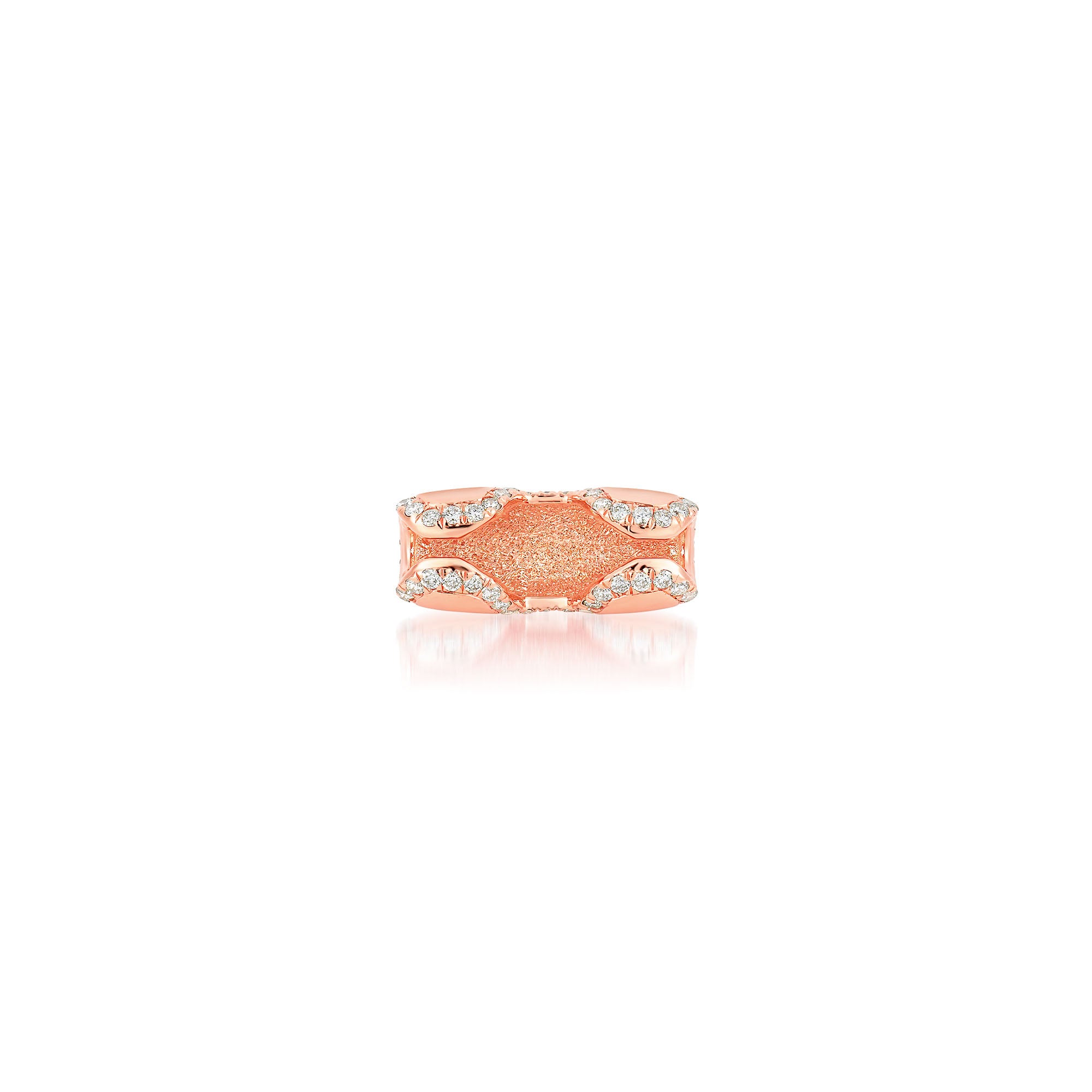 Diamond Border Bean 5mm Clasp