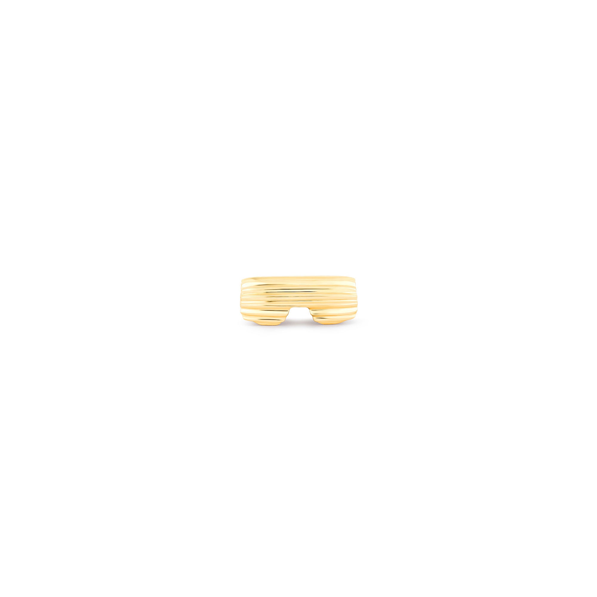 Ribbed Bean 3mm Clasp