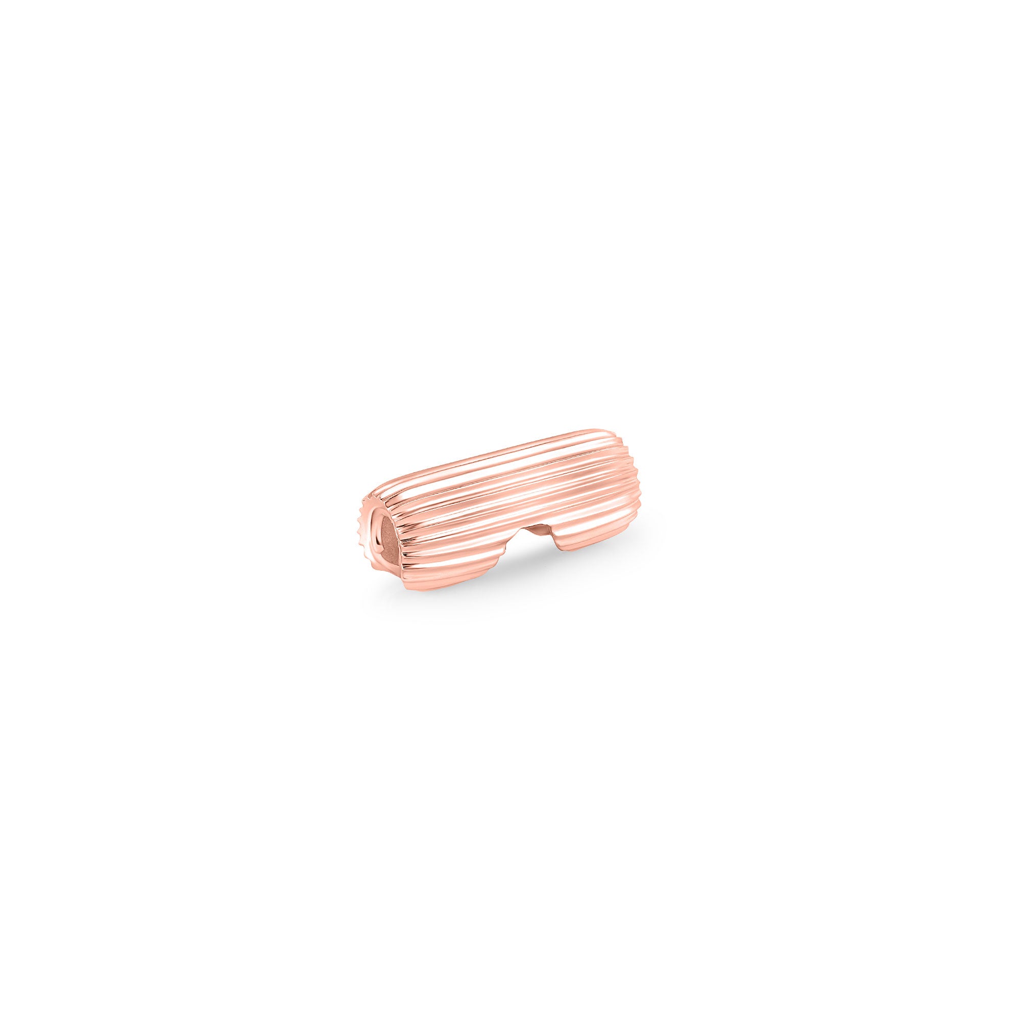 Ribbed Bean 5mm Clasp