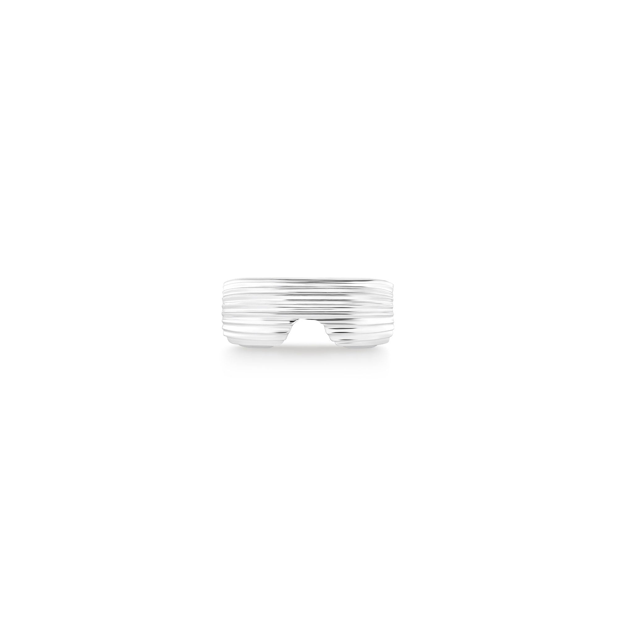 Ribbed Bean 5mm Clasp