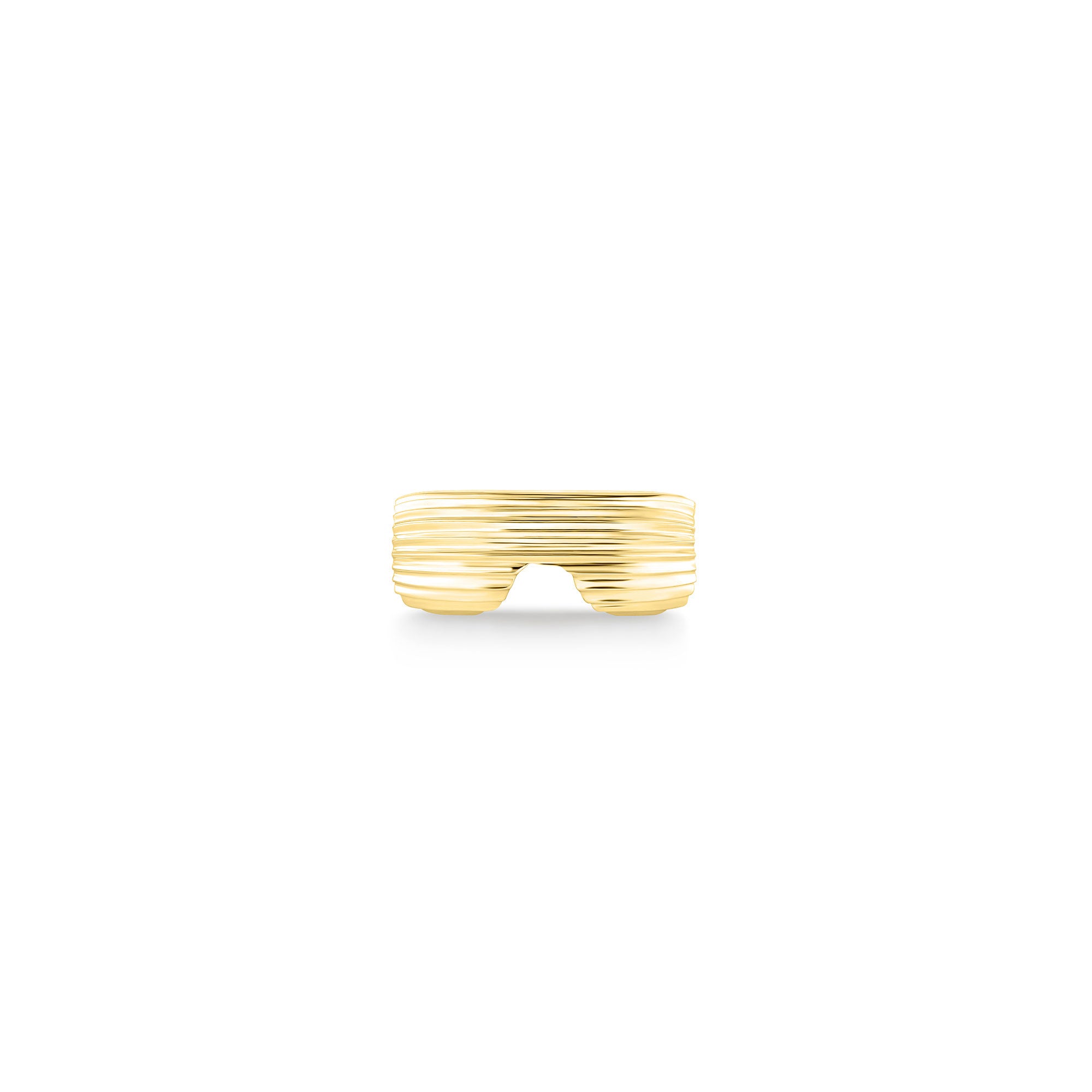 Ribbed Bean 5mm Clasp
