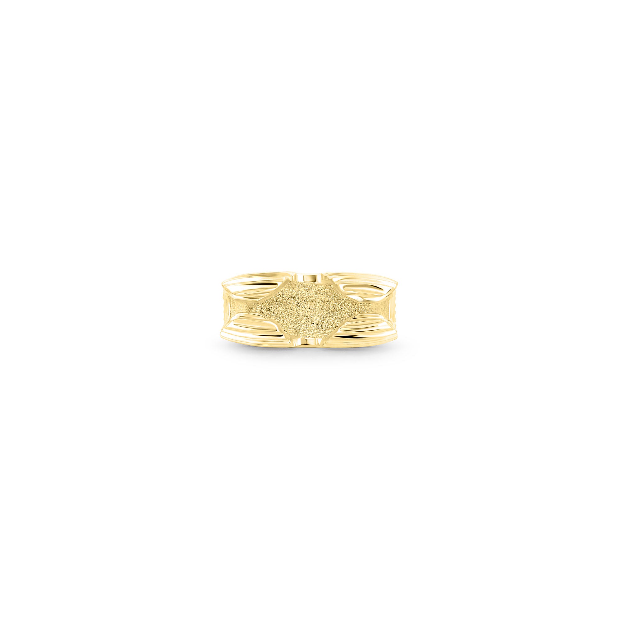 Ribbed Bean 5mm Clasp