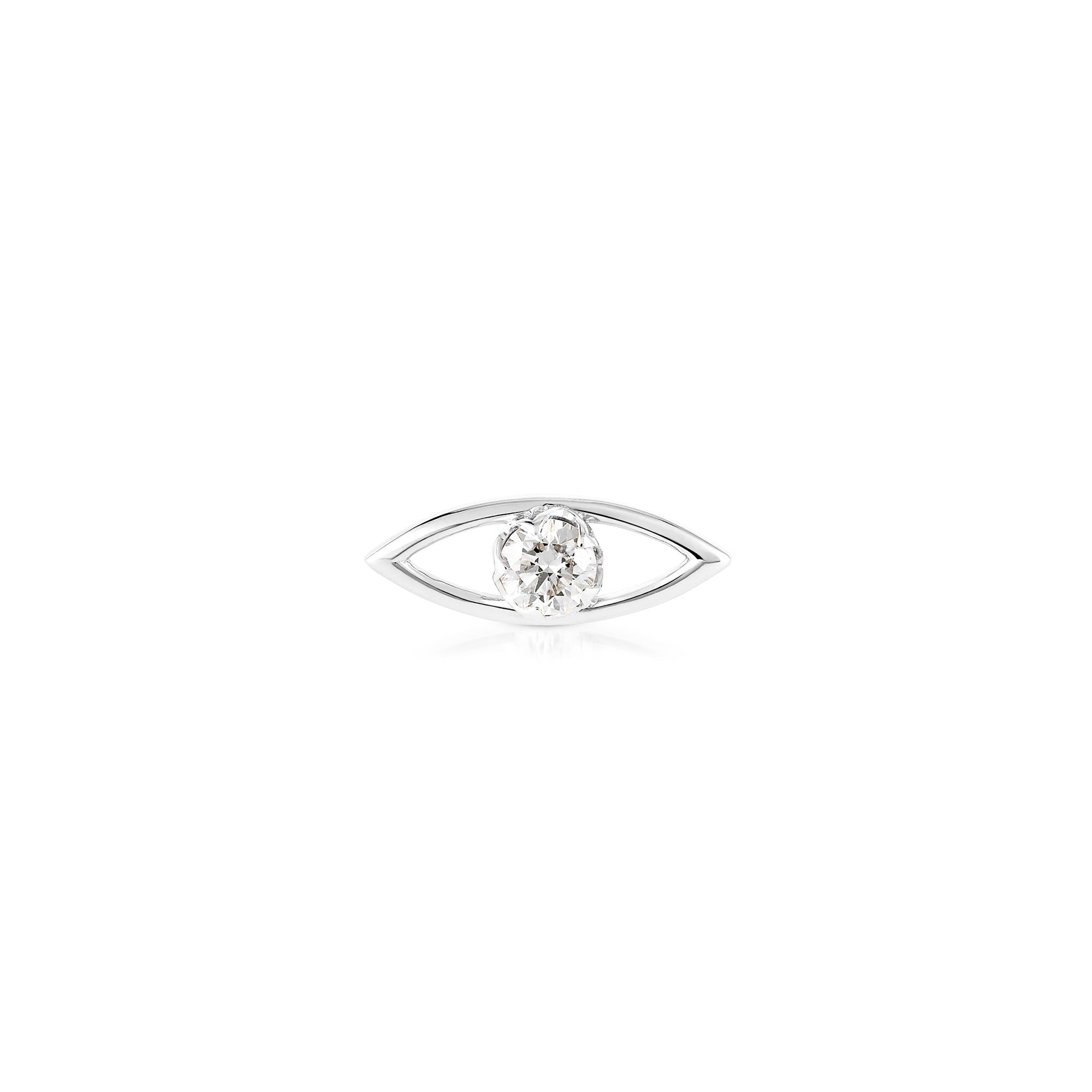 Evil Eye Clasp Stud Earring