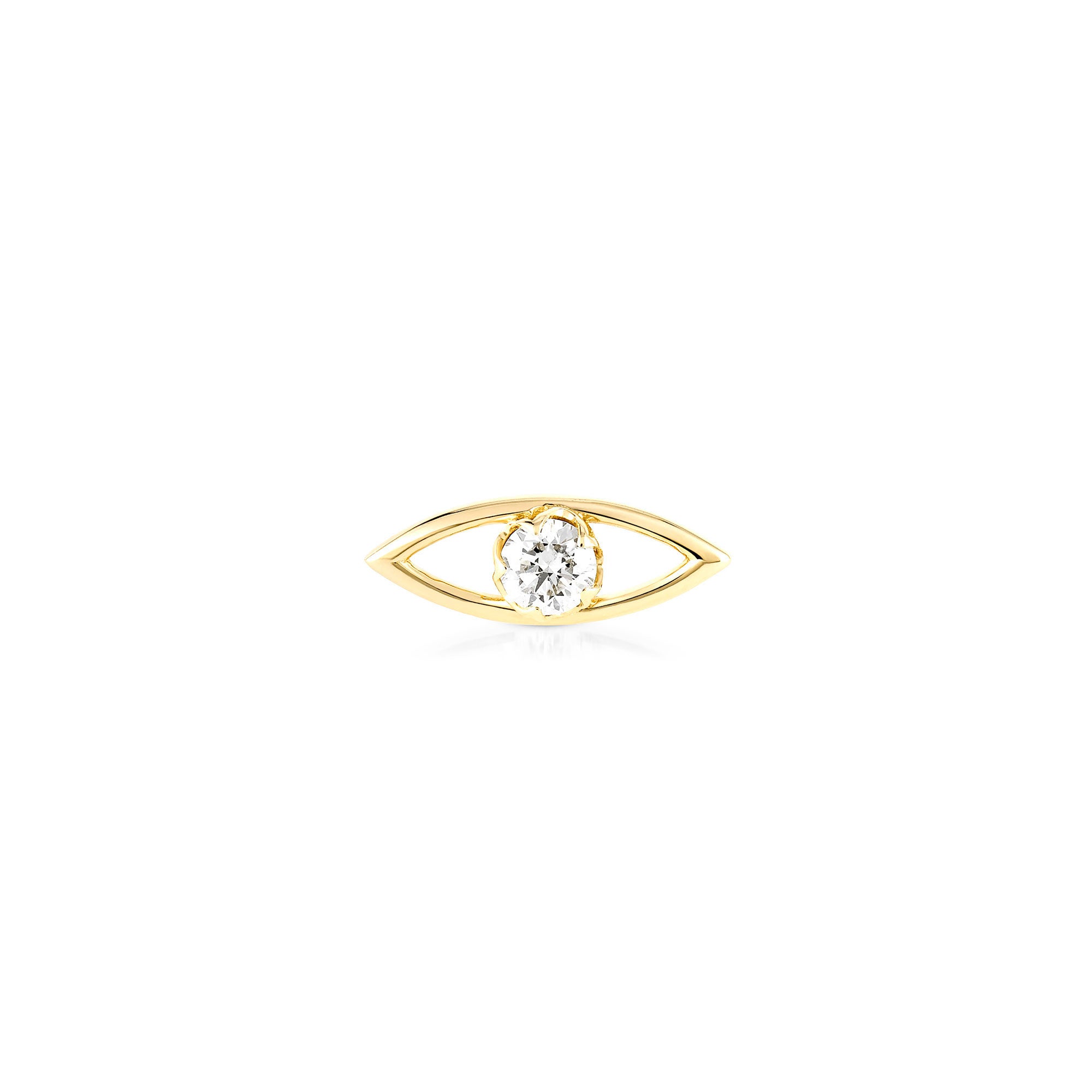 Evil Eye Clasp Stud Earring