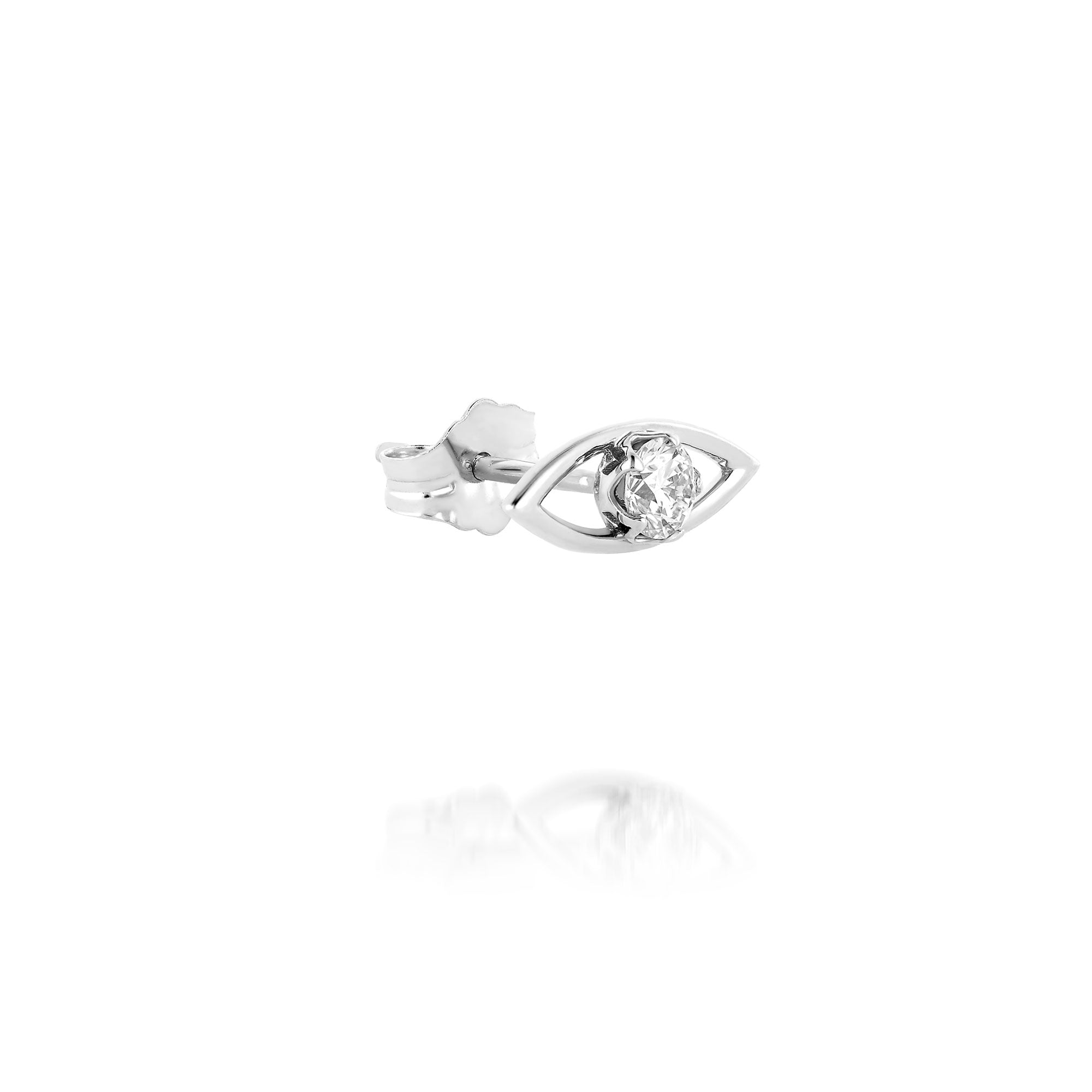 Evil Eye Clasp Stud Earring