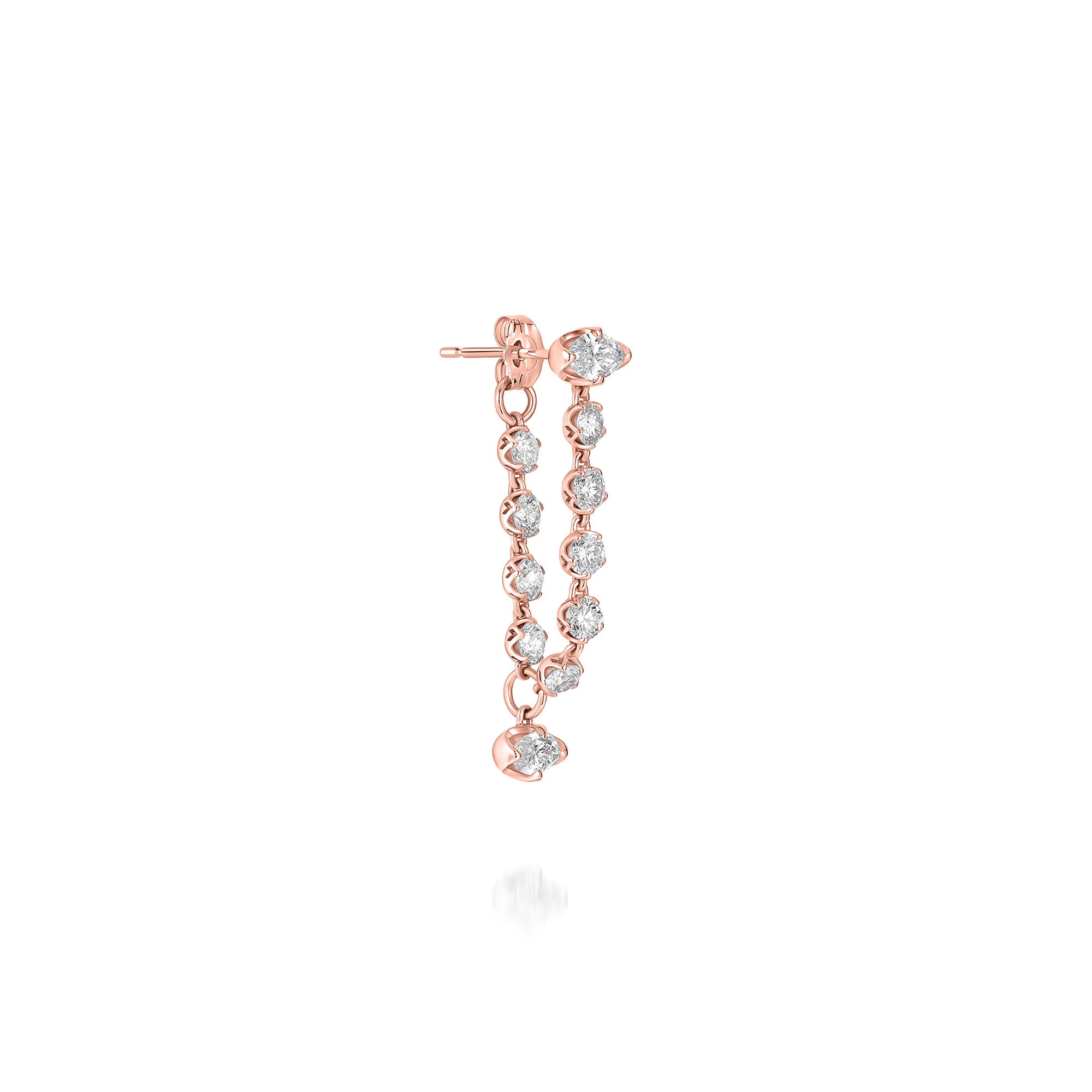 Double Back Diamond Earring