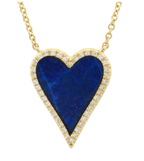 Lapis Heart Necklace