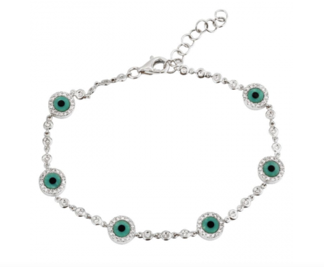 Turquoise Evil Eye Bracelet