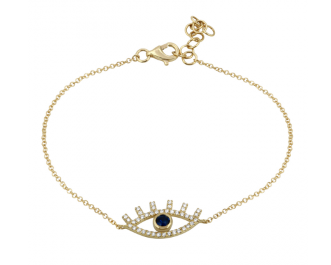 Evil Eye Lash Bracelet