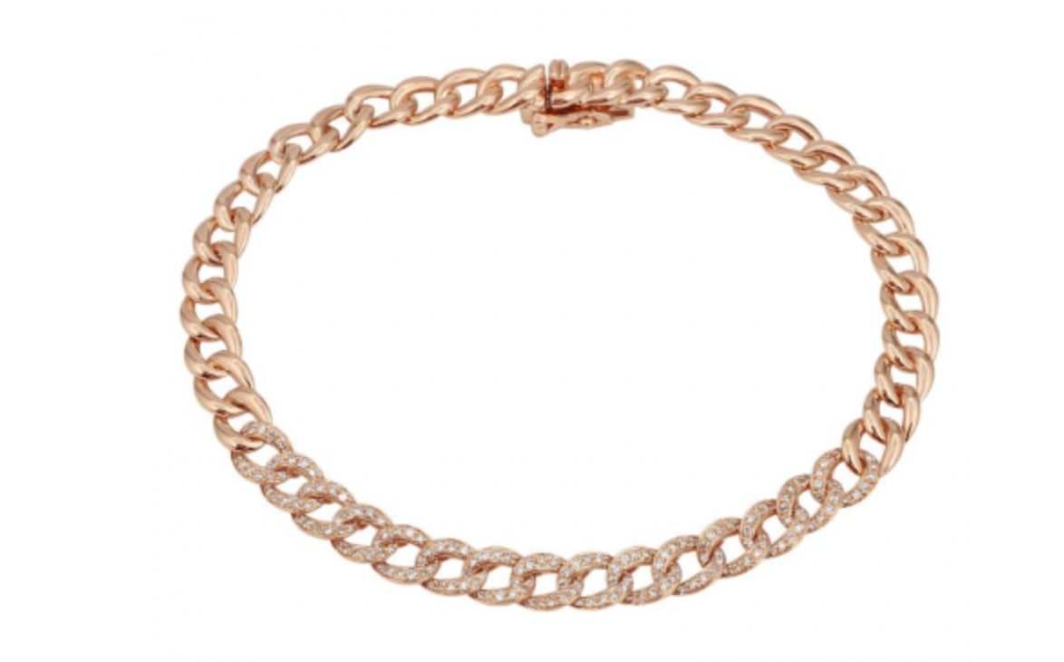 Chain Link Pave Bracelet