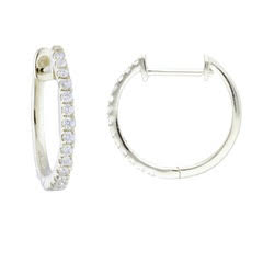 Dainty Diamond Huggie