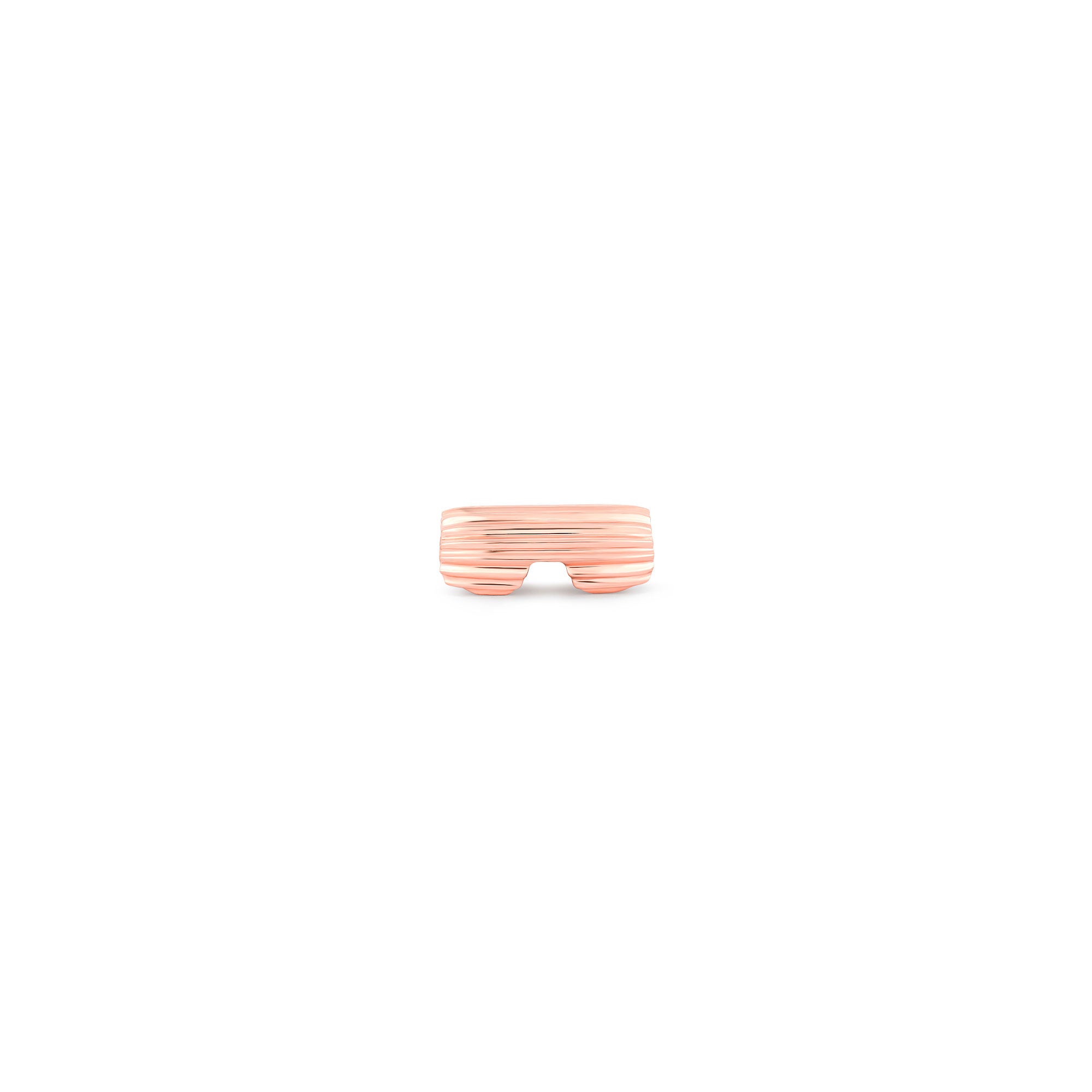 Ribbed Bean 3mm Clasp
