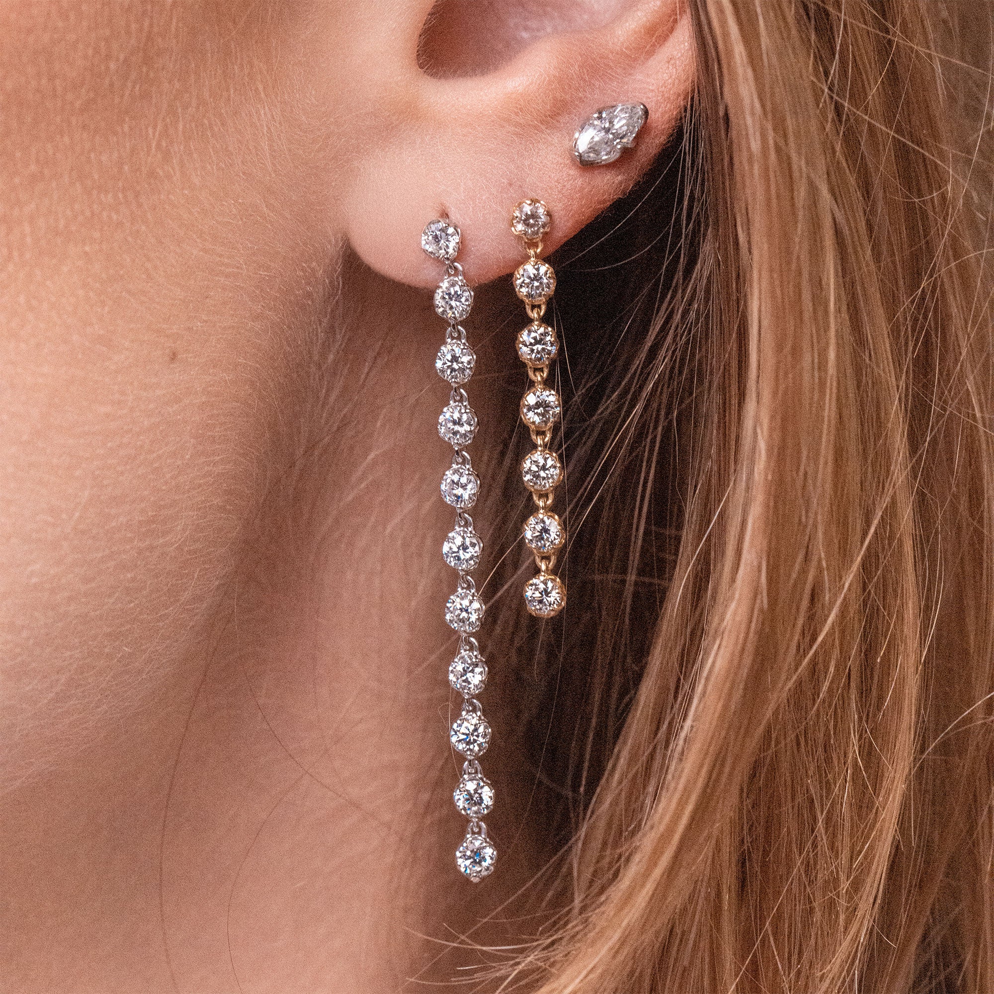 Lacy 11 Diamond Drop Earring