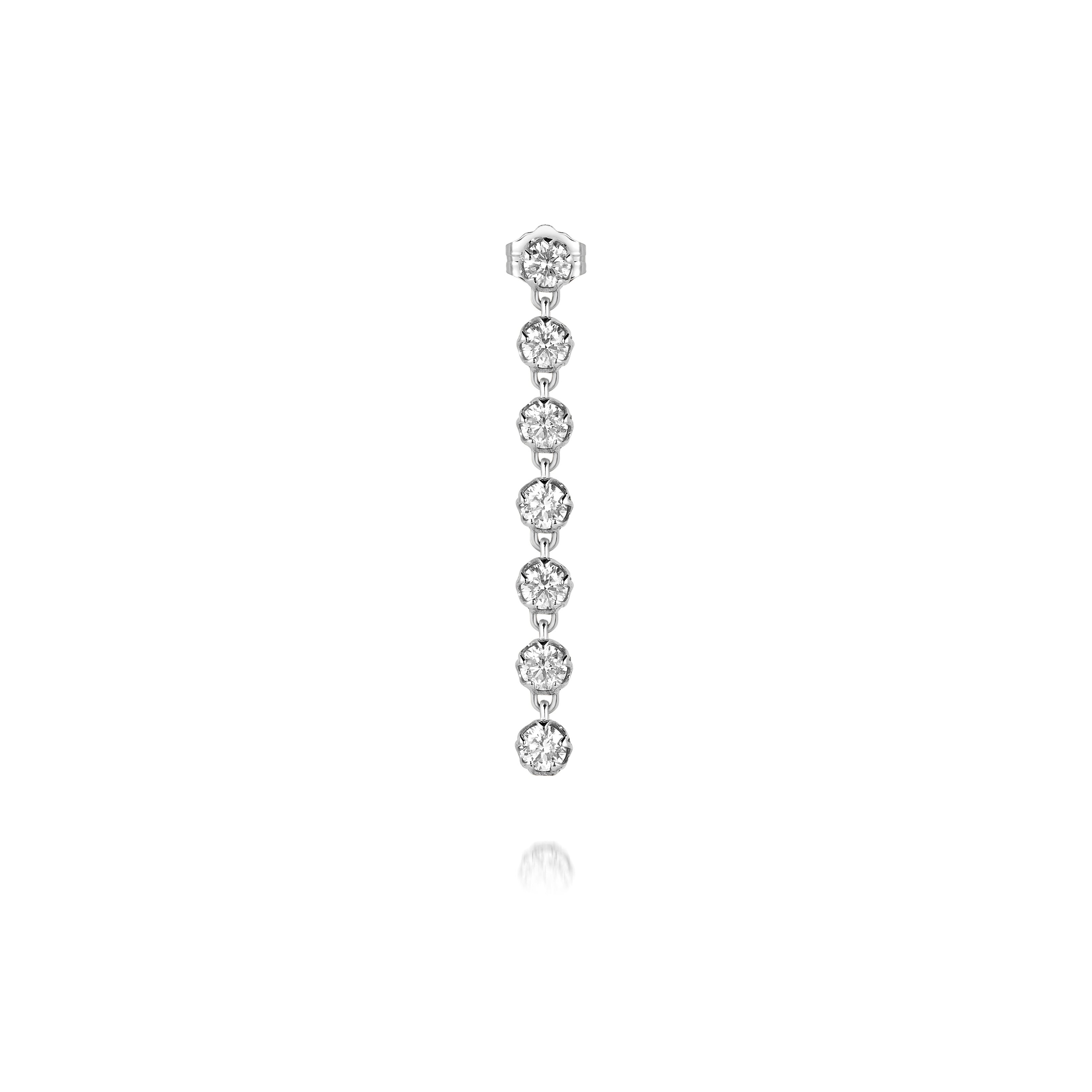 Lacy 7 Diamond Drop Earring