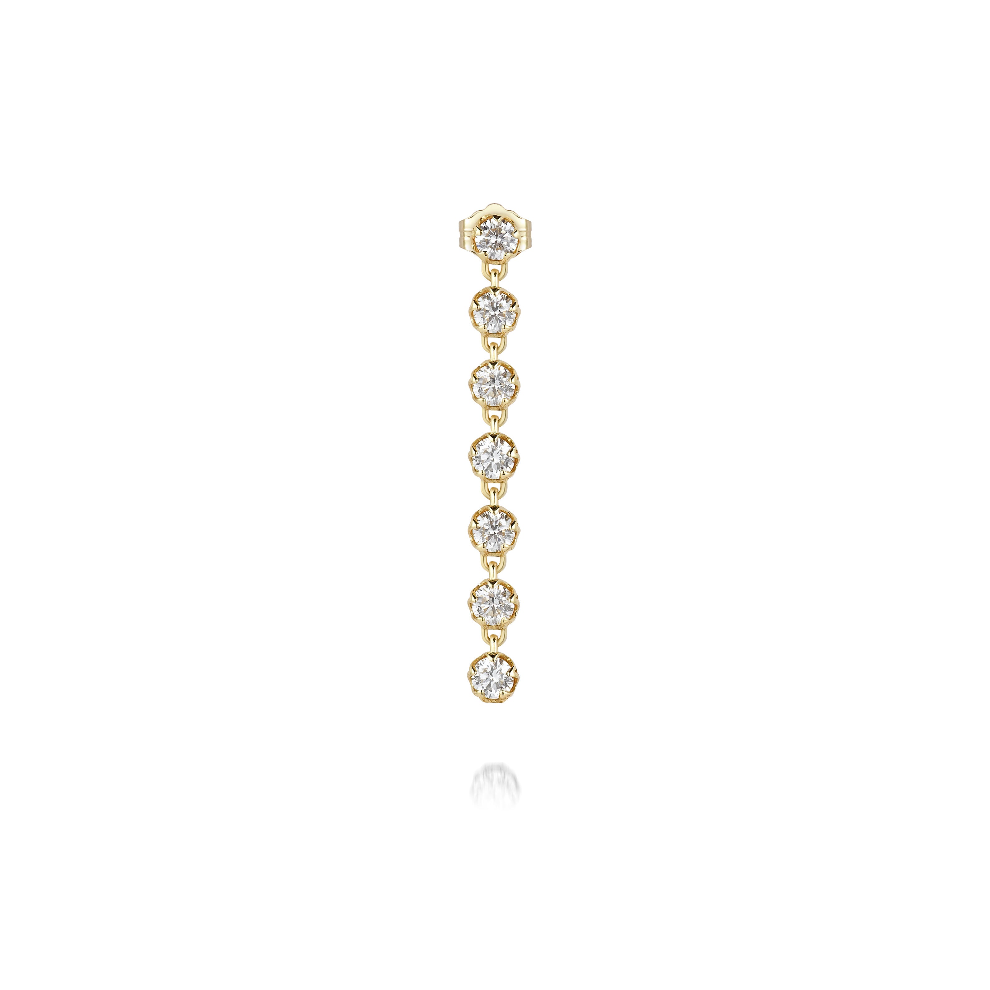 Lacy 7 Diamond Drop Earring