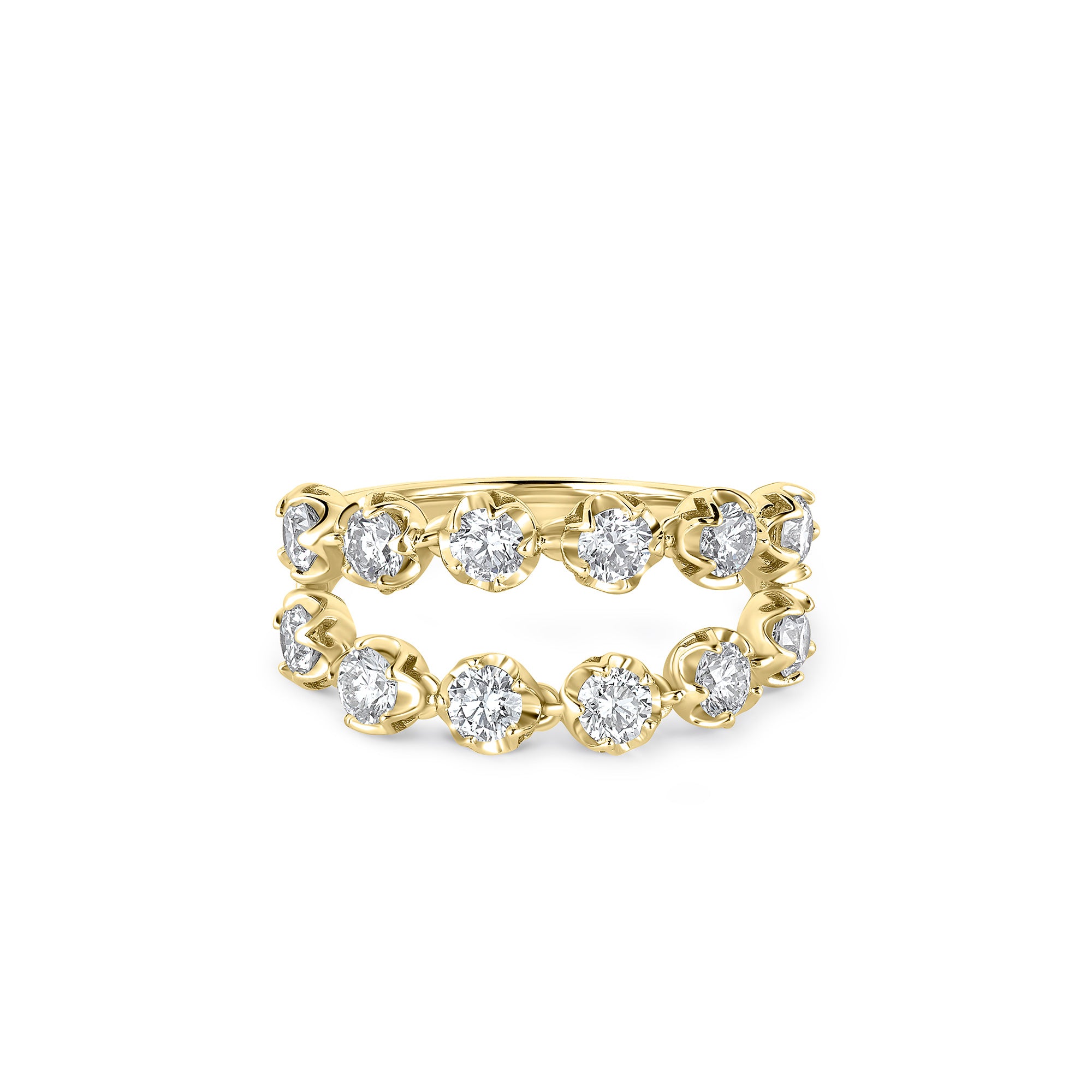 Double Diamond Lacy Ring