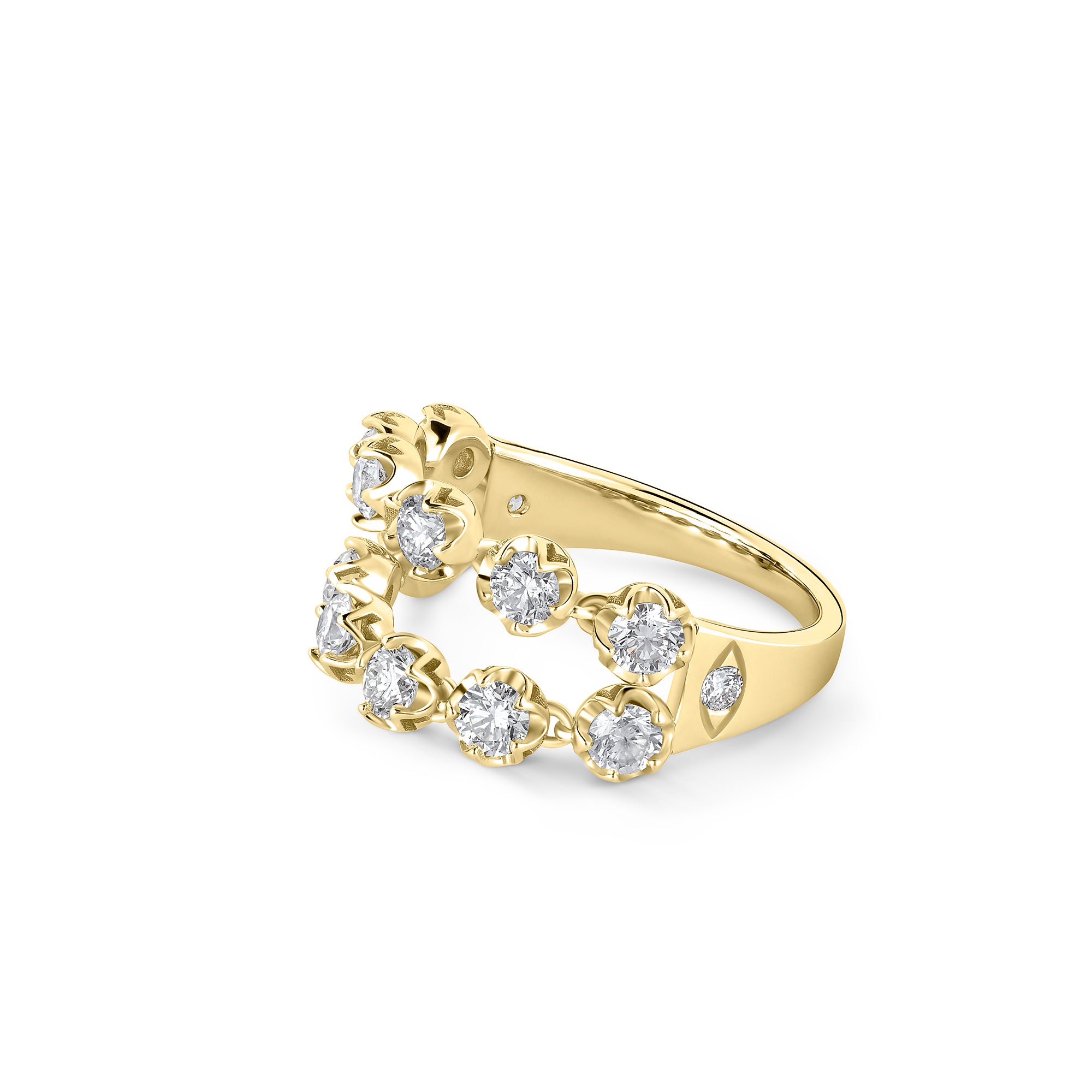 Double Diamond Lacy Ring