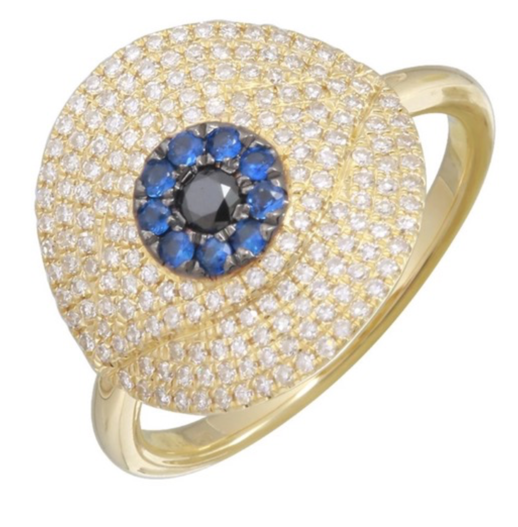Round Evil Eye Ring