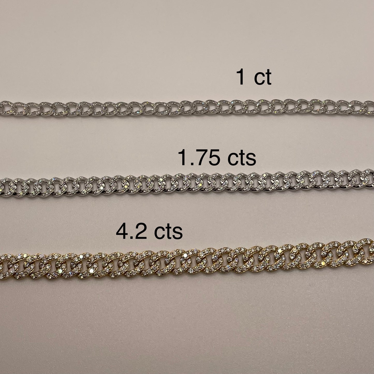 Full Pave Diamond Chain Link Bracelet - large
