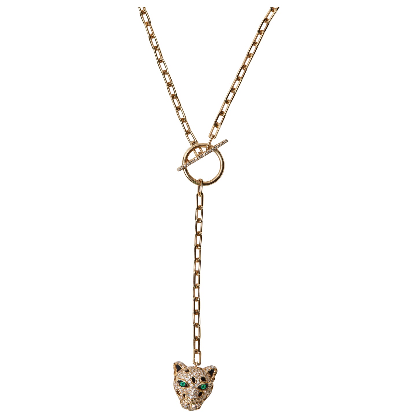 Panther Lariat Necklace